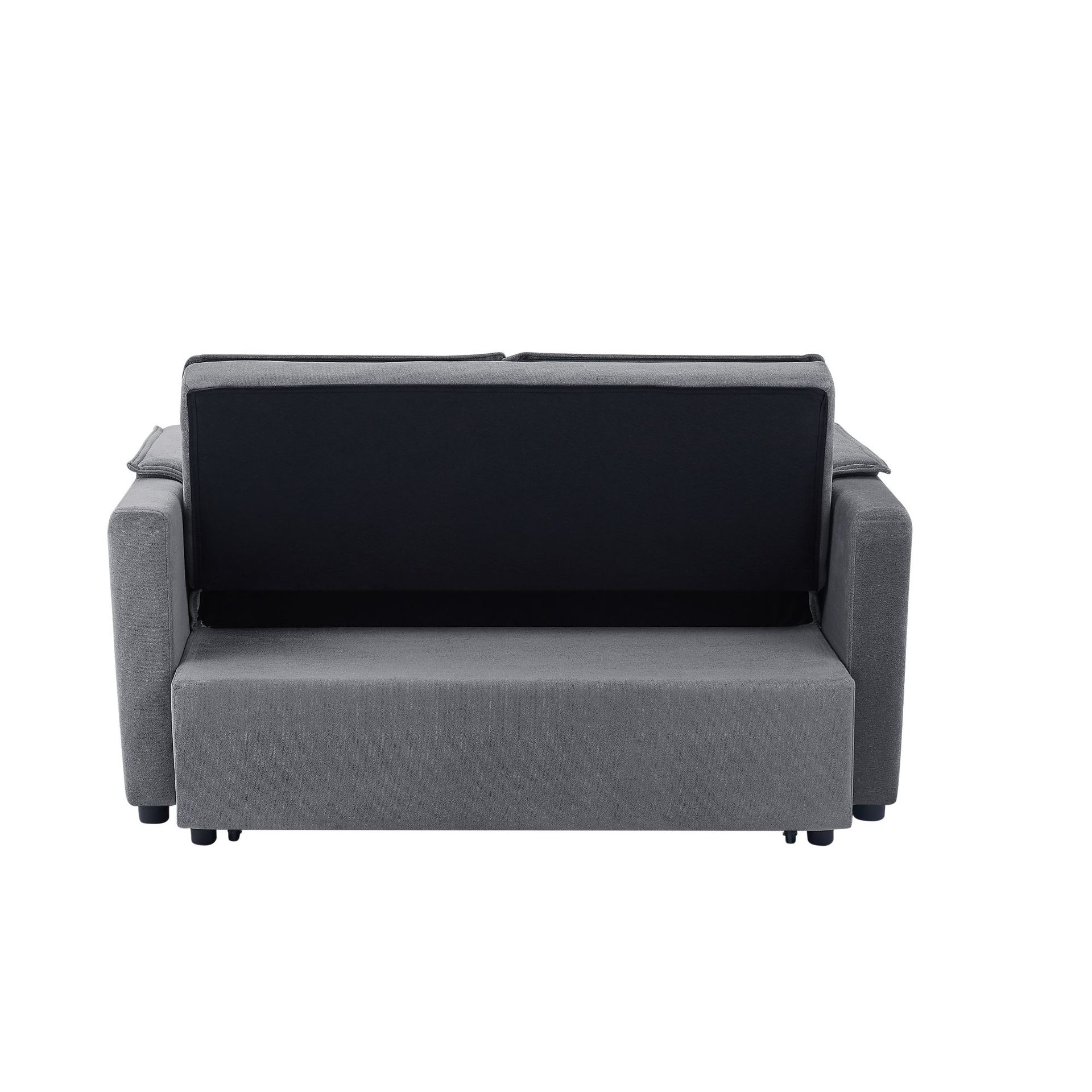 Sofá cama multifuncional de madera maciza, almacenamiento plegable de doble uso, sala de estar de apartamento pequeño, desmontaje y lavado, sofá cama individual y doble