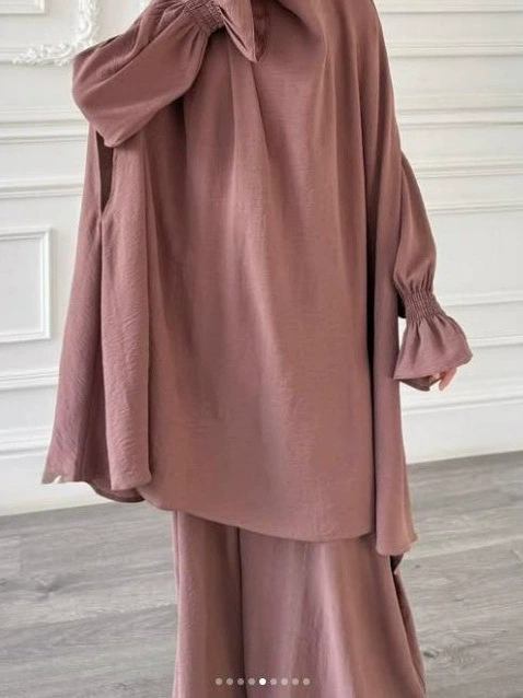 Long skirt, set, scarf, megaphone, solid dress, 2 piece set