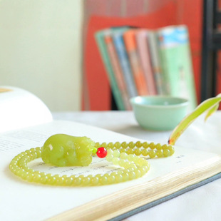 Jinyutang Xinjiang [Pixiu] Premium Xinjiang Hetian Jade Yellow Mouth Pixiu Pendant Xinjiang Yellow Mouth Material