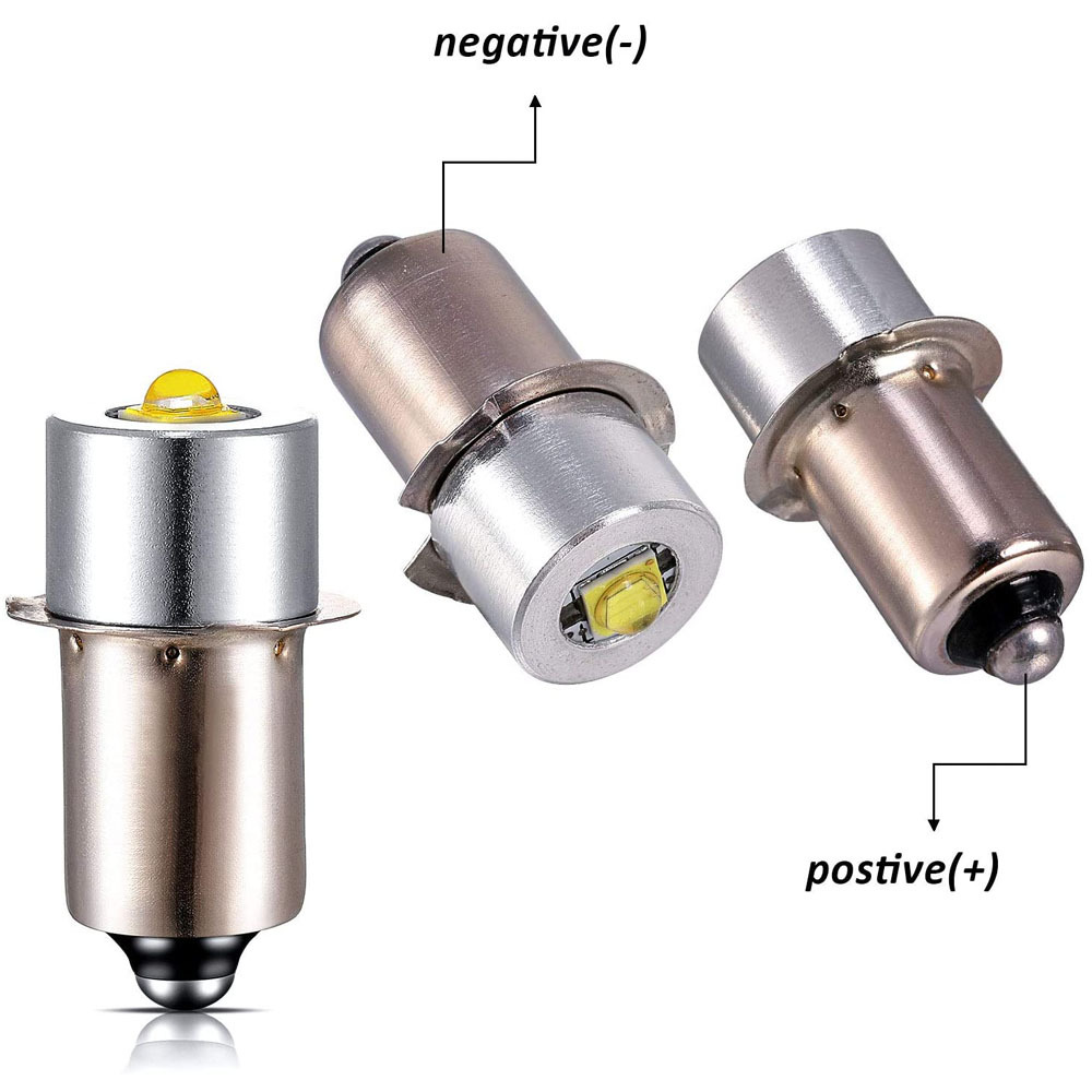 P13.5S lEd FlaShlight Bulb E10 lEd Bulb 3W Plug Light High BrightnESS Small Bulb 6V 3V 12V24V