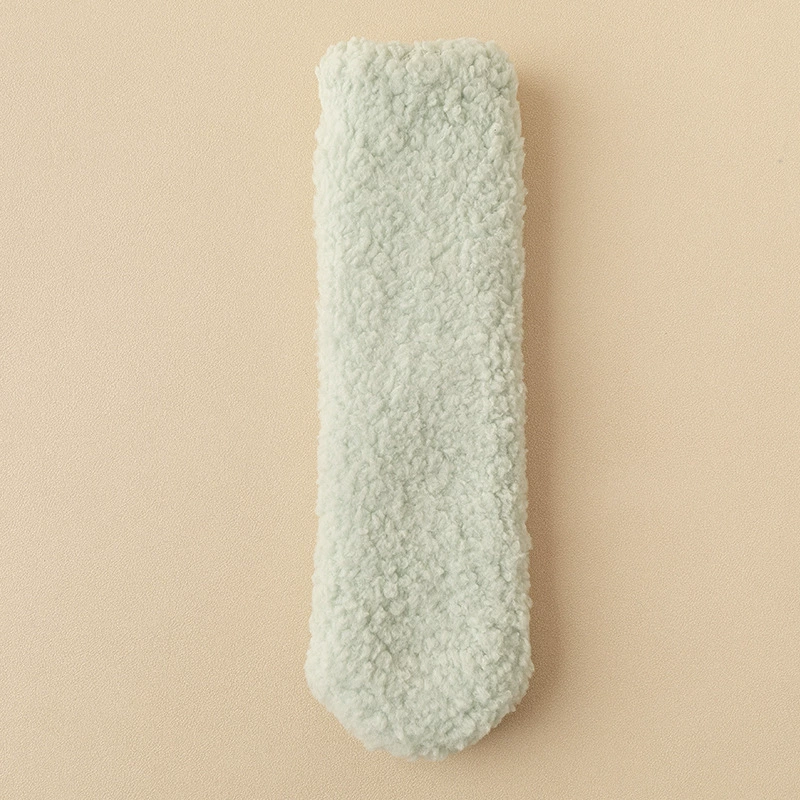 Winter coral velvet fleece keep warm socks, mid-length, increased thickness