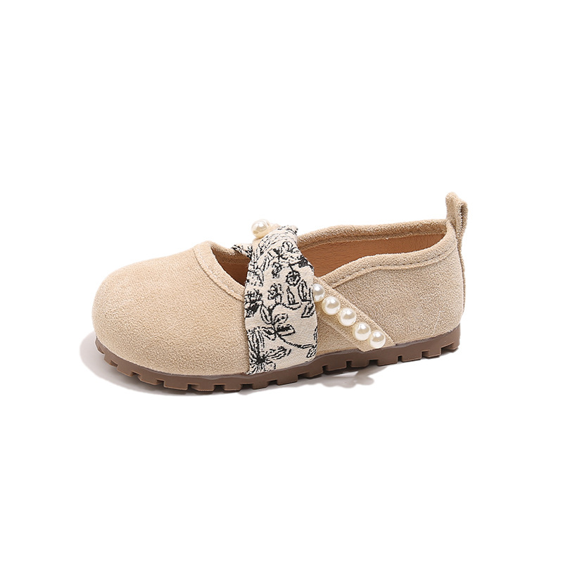 Zapatos de princesa para niñas, zapatos de cuero casuales, 2025 otoño, nuevos zapatos de estilo Mary Jane, zapatos de soja suaves