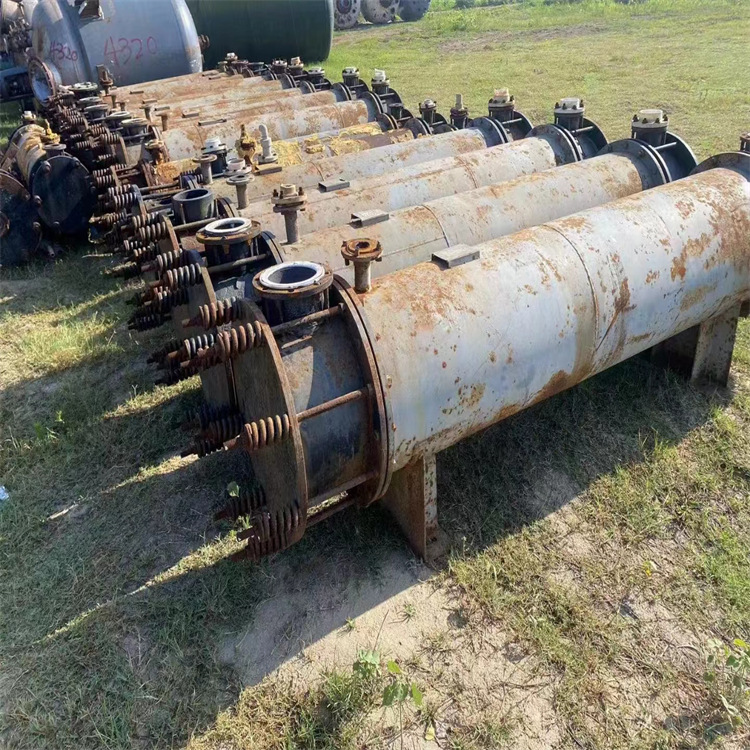 二手石墨冷凝器 10到100平方圆孔石墨块换热器酸碱盐加热降温盛源