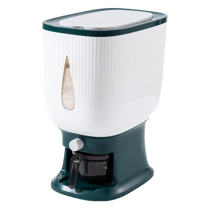 Cubo de arroz medido en Wanmeng 20 kg Cubo de almacenamiento de arroz a prueba de insectos y humedad