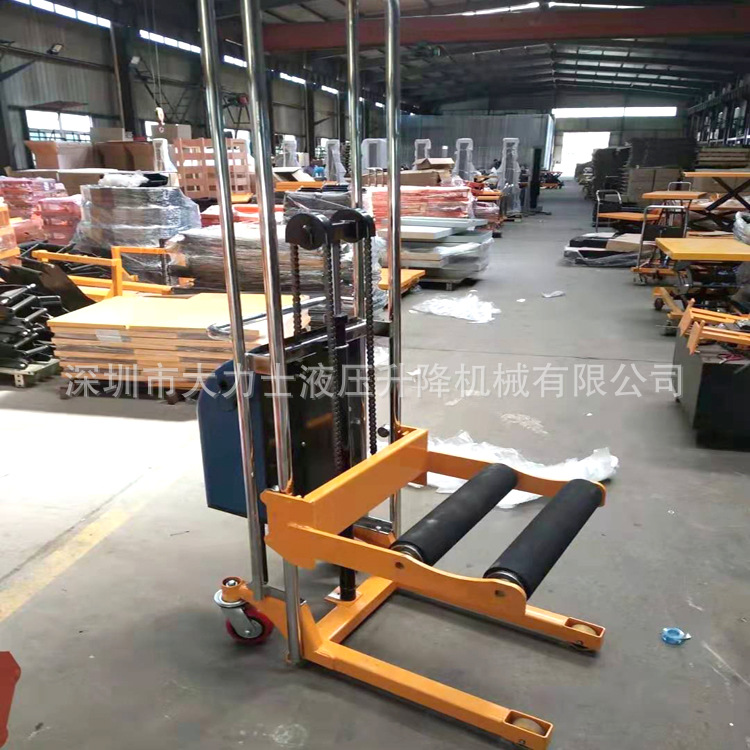 400KG轻型电动堆高车不锈钢装卸车轻便堆高机取货堆垛高车升高车