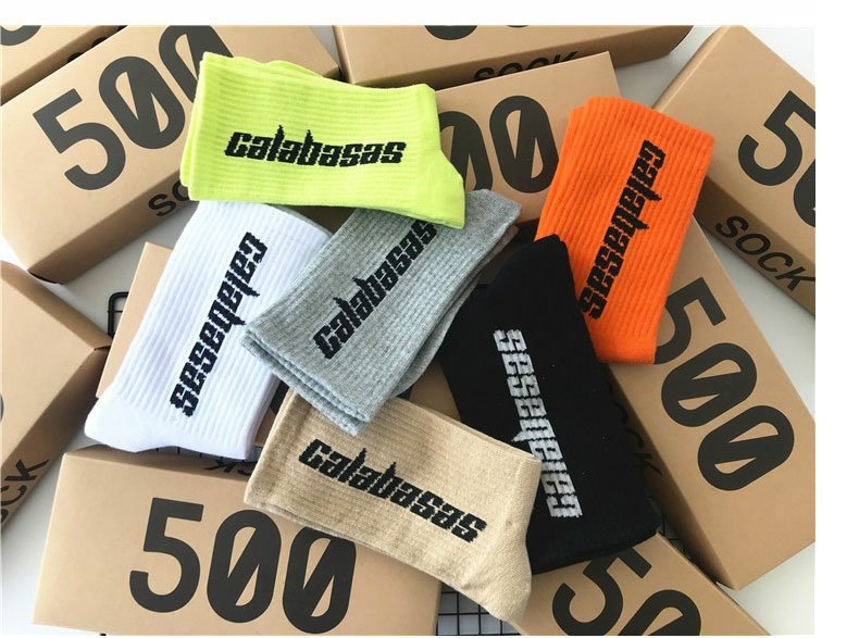 Daily Occasion Comfort Function Letter Pattern Unisex Simple Style Letter Nylon Cotton Printing Crew Socks A Pair