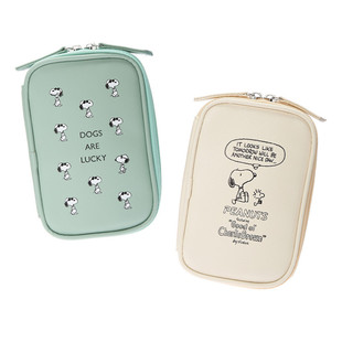 Japanese New Style Srubi Imitation Leather Storage Bag Cartoon Cute Small Bag Data Line Headset Stationery Clutch Bag