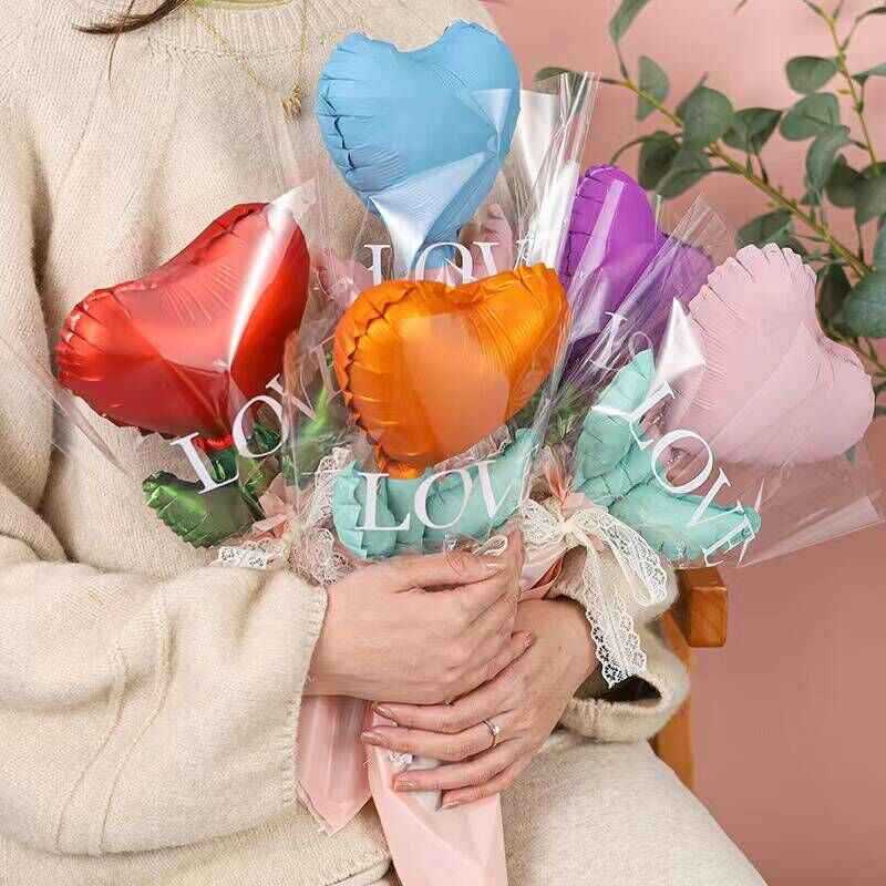 New Tanabata Valentine's Day Flower Balloon Handheld Love Flower Balloon Mother's Day Goddess Festival Balloon New Tanabata Valentine's Day Flower Balloon Handheld Love Flower Balloon Mother's Day Goddess Festival Balloon