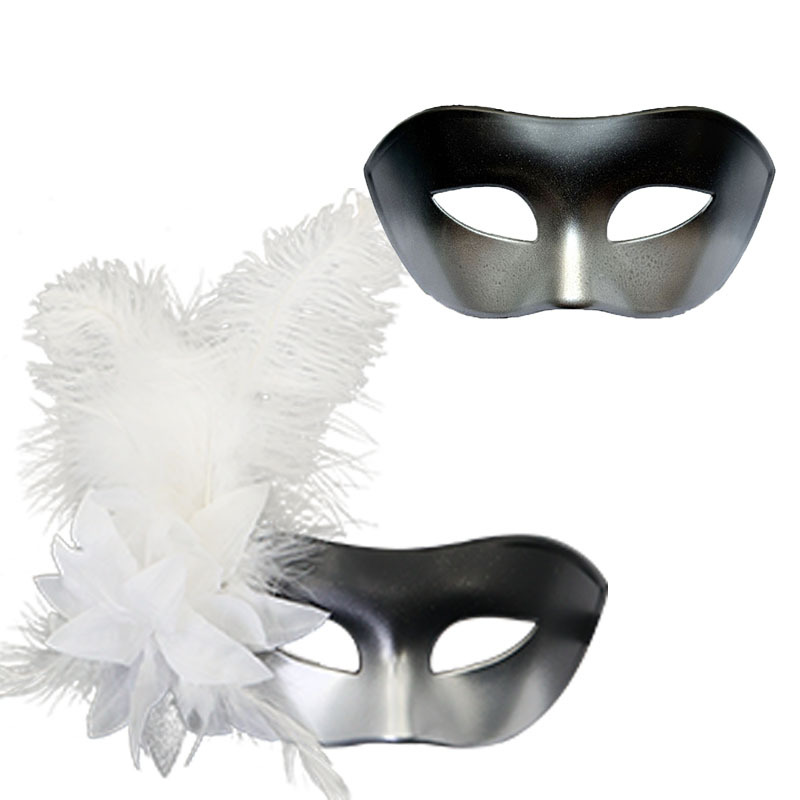 Ventas transfronterizas de flores laterales máscaras de media cara máscaras de maquillaje de baile máscaras de pareja máscaras de fiesta máscaras de ojos decoracionales sexy