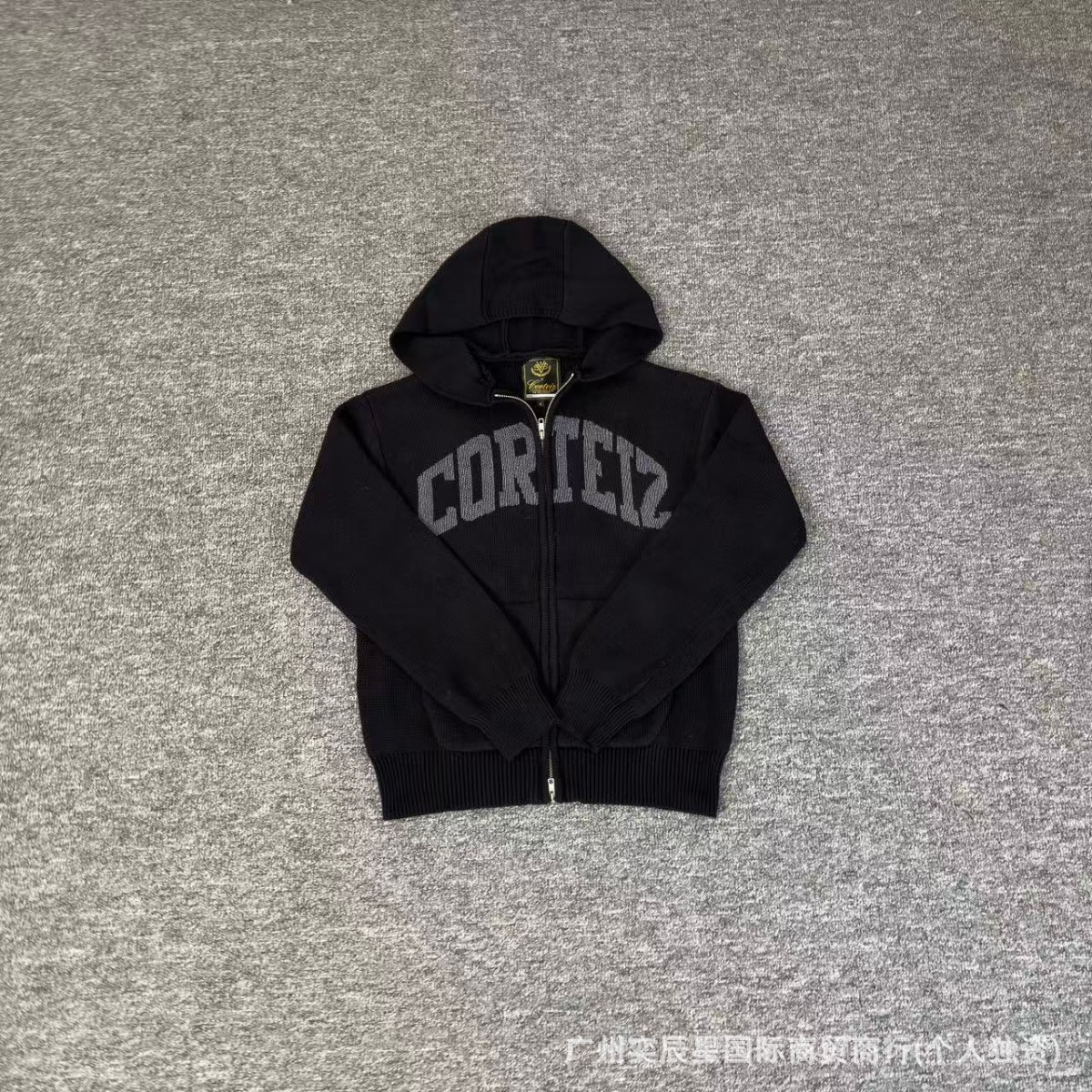 Corteiz x Timberland Zip Sweater Hooded Knit Black