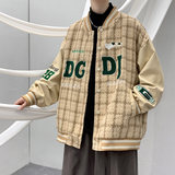 Куртка, бейсбольная футболка, мужская осенняя форма, для влюбленных, с вышивкой