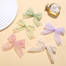韩国气质弹力细网蝴蝶结辅料diy森系可爱甜美发夹发饰服饰配件