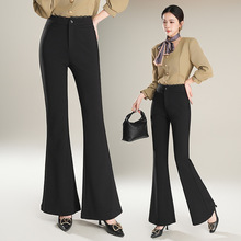 夏季高档休闲微辣裤女装高腰韩版薄款时髦时尚舒适显腿长女士裤子