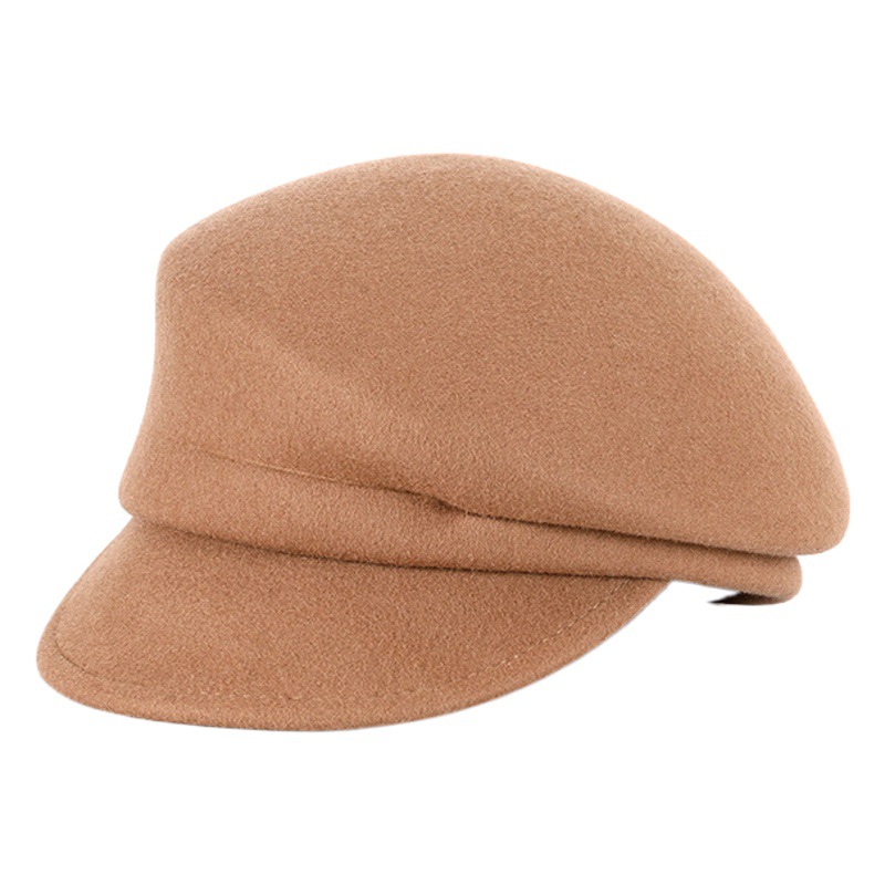 Sombrero japonés Otoño e Invierno de lana pura boina fiebre mismo estilo newsboy sombrero de fábrica pelo recto sombrero de moda retro británico