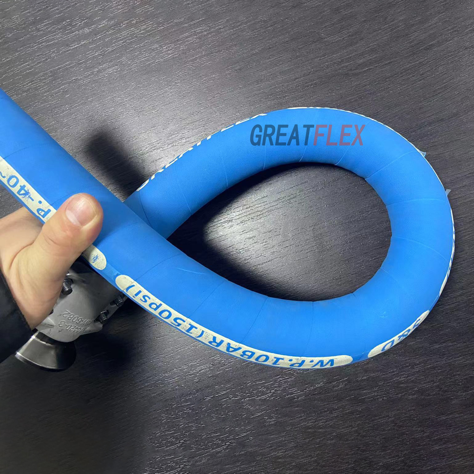 格雷特蓝色耐高温高压蒸汽制药饮料牛奶输送橡胶软管RE40自营