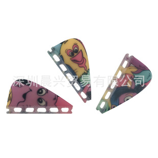 Wholesale Surfboard Floral Tail Rudder Single Tap Surf Accessories Fin Deck Insert Small Tail Fin