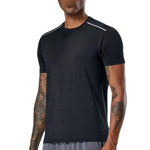 Amazon men's short-sleeved sports T-shirt, quick-drying running clothes, training top, fitness clothing, casual wear