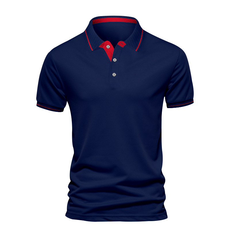 Men's Solid Color Polo Shirt Men's Clothing display picture 7