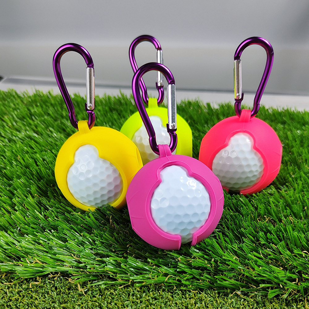 GOLF cubierta protectora bola de golf cubierta de bola de silicona mini bolsa de almacenamiento suministros de golf