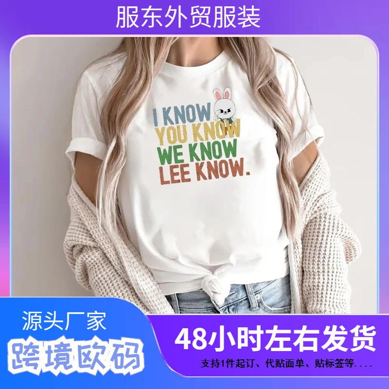 Cute Summer I Know You Know Lee Knows Stray Kids Shirt Funny Skzoo Leebit