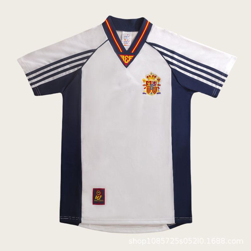 レトロサッカーユニフォームアルゼンチンスペインポルトガルフランスイングランドファン代表チームジャージTシャツトップ|undefined