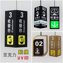 超市灯牌超市商场收银台灯指示灯箱便利水果店发光分区手机