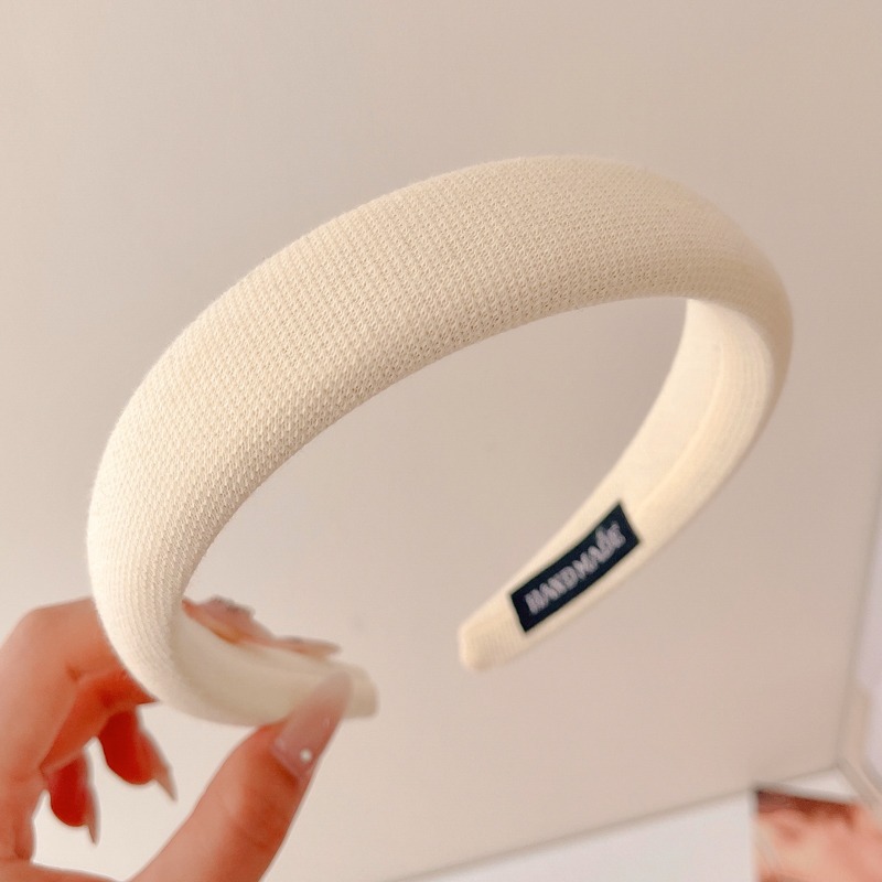 Alta sensibilidad al aro de cabello para mujeres red2024 nuevo estilo para salir correa de cabello universal lavar la cara aro de cabello de borde ancho prensado tarjeta de cabello toque