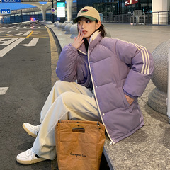 2025 新しい綿コート女性のパンコートスタンドカラー学生韓国スタイルルーズ冬の綿コート肥厚綿ジャケットトレンディな