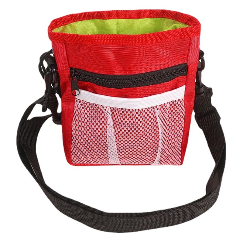 Bolsa de alimentación para mascotas bolsa de entrenamiento de salida de perro al aire libre conveniente bolsa de cintura de gran capacidad Oxford tela multifuncional bolsa de entrenamiento para perros