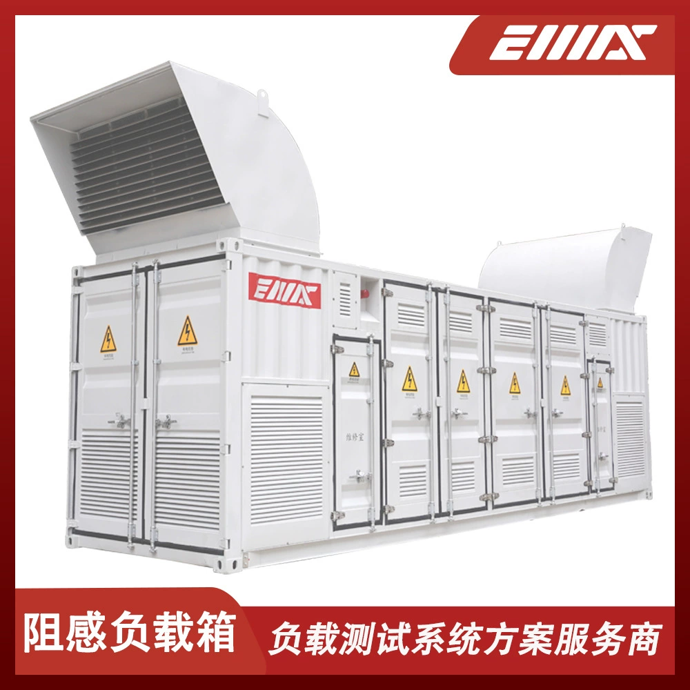 Интегрированная нагрузка генератора контейнерного типа с двойным напряжением 400В/690В переменного тока, мощностью 6000 кВА, тестовый резистор и индуктивность