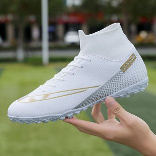 Football shoes low -cost wholesale length nail cross -border Amazon children's training factory direct sales student sports football shoes