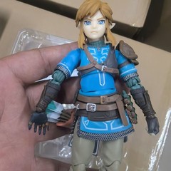 国産 figma626 リンク ゼルダの伝説 王国の涙 ブレス オブ ザ ワイルド 可動フィギュアモデル 完全修理済み