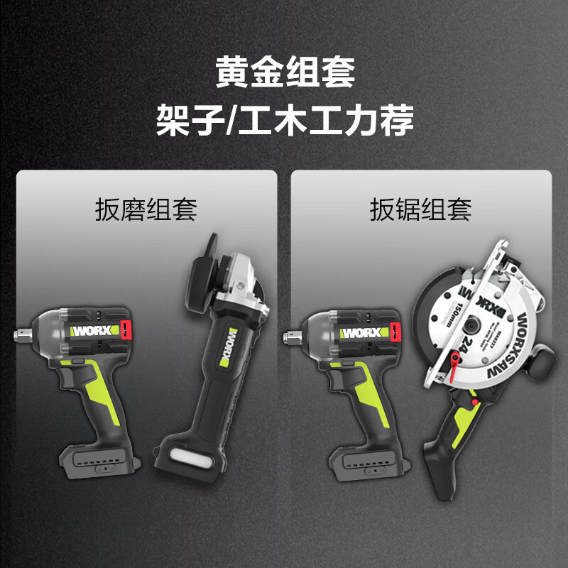 WIX 20V sierra circular eléctrica sin escobillas WU535.2 (6.0 doble eléctrica) llave eléctrica WU289.9 conjunto de herramientas