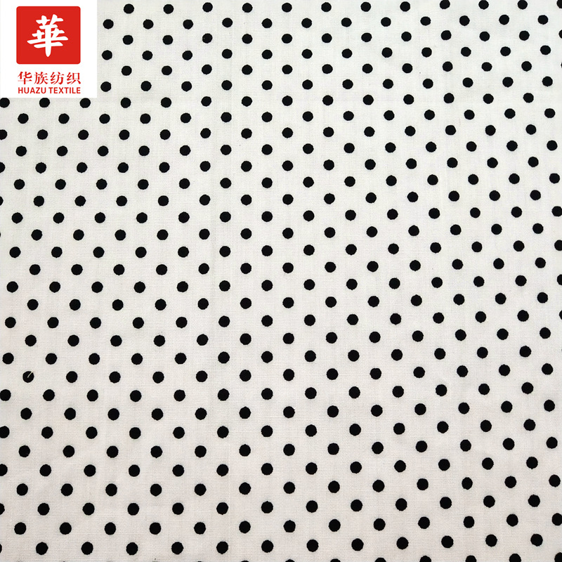 純綿純綿の丸いプリントの布の0.3cmの波のスカートの裏地の靴の縁の布の現物の卸売り