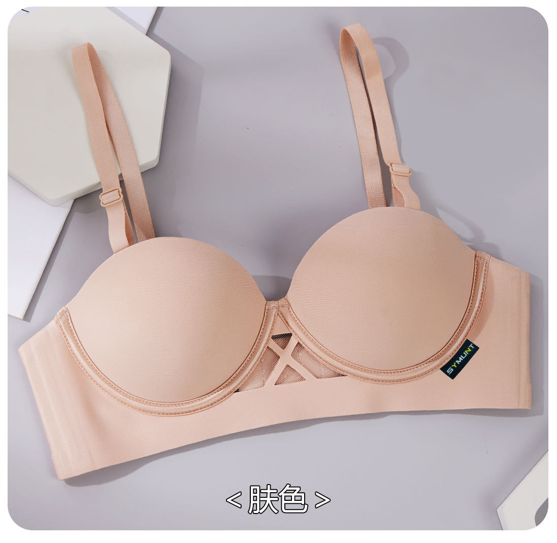 Venta directa de fábrica comercio electrónico transfronterizo Sudeste de Asia Vietnam Tailandia damas sin costuras sujetador de recogida lateral cómodo