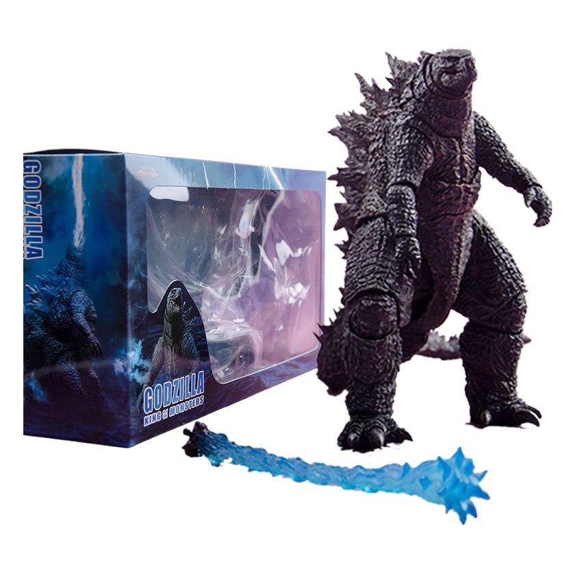 2019 versión de la película GODZILLA 2 SHM Rey de los monstruos GODZILLA móvil en caja modelo hecho a mano