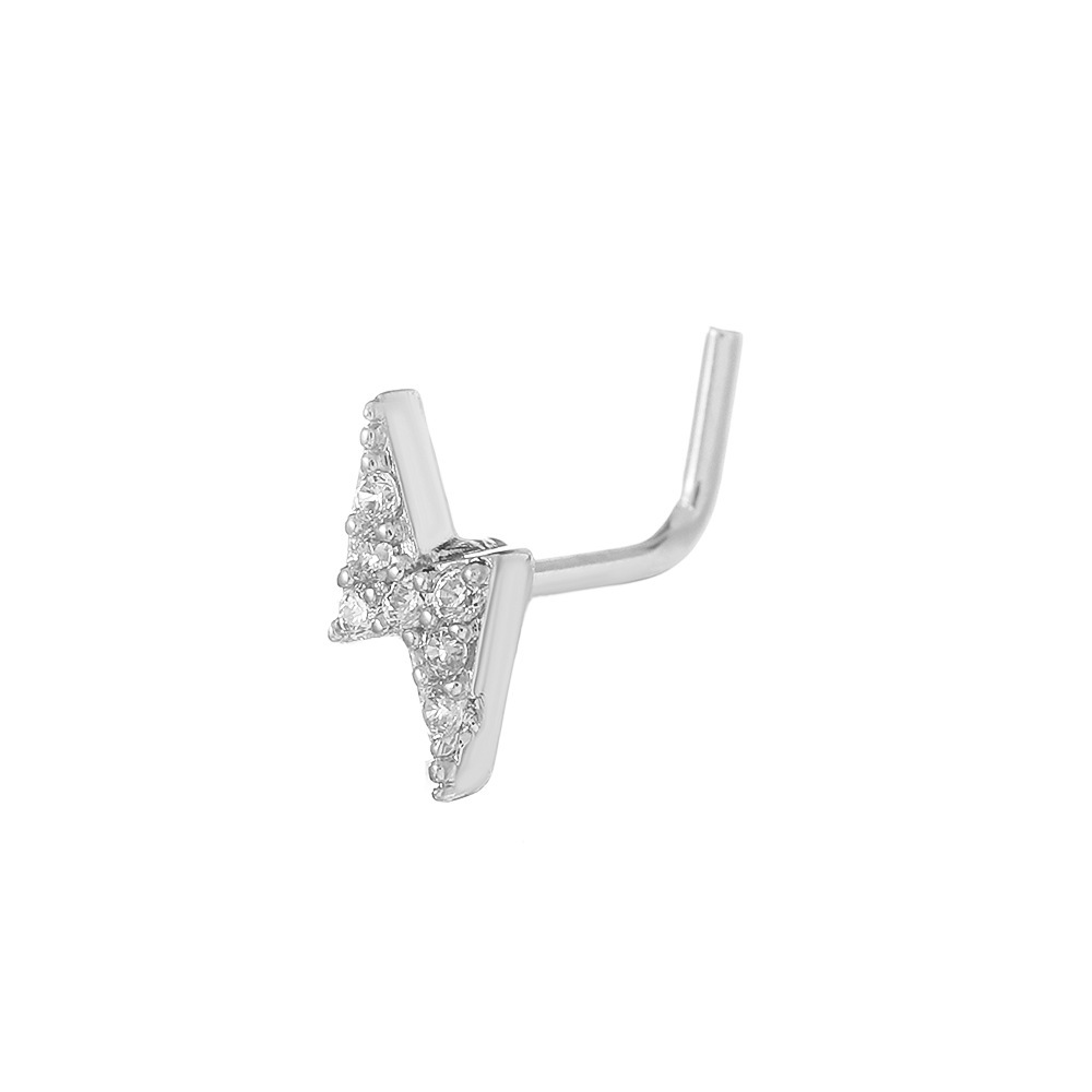 Piercing nombril papillon en zircon incrusté acier inoxydable_voghion.com