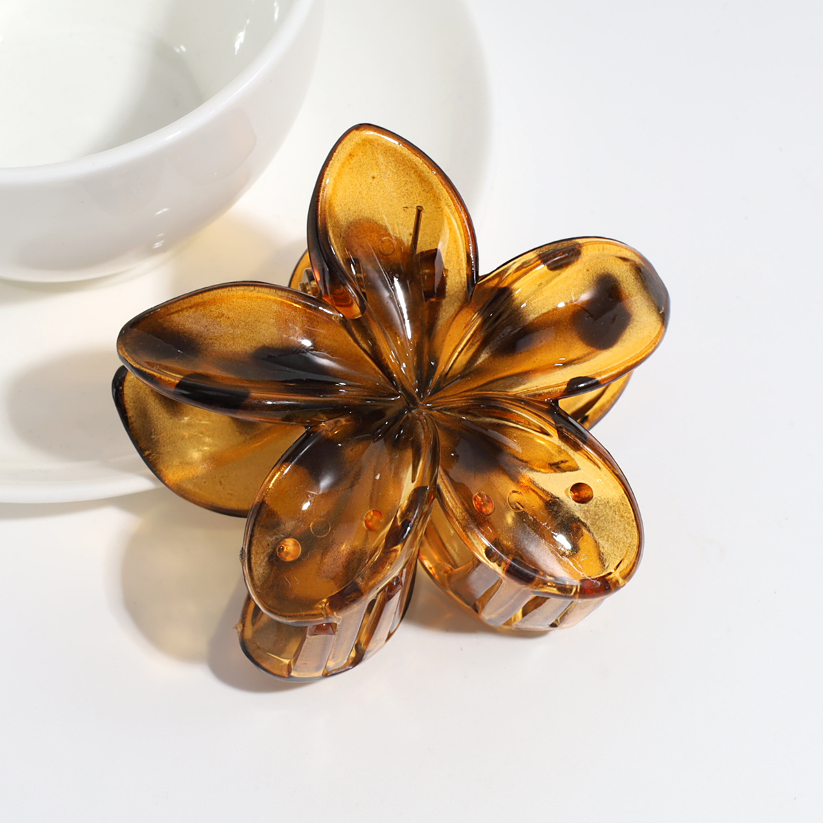 25g Weight Hair Clip, Hair Claws Hair Accessories Type 1 Piece Quantity Casual, Daily Occasion Plastic Material Ombre, Leopard, Transparent, Plumeria Pattern Women's Gender IG Style Style Gradient Color, Leopard Color IG Style Women's Ombre Leopard Transparent Plastic Hair Clip Hair Claws 10