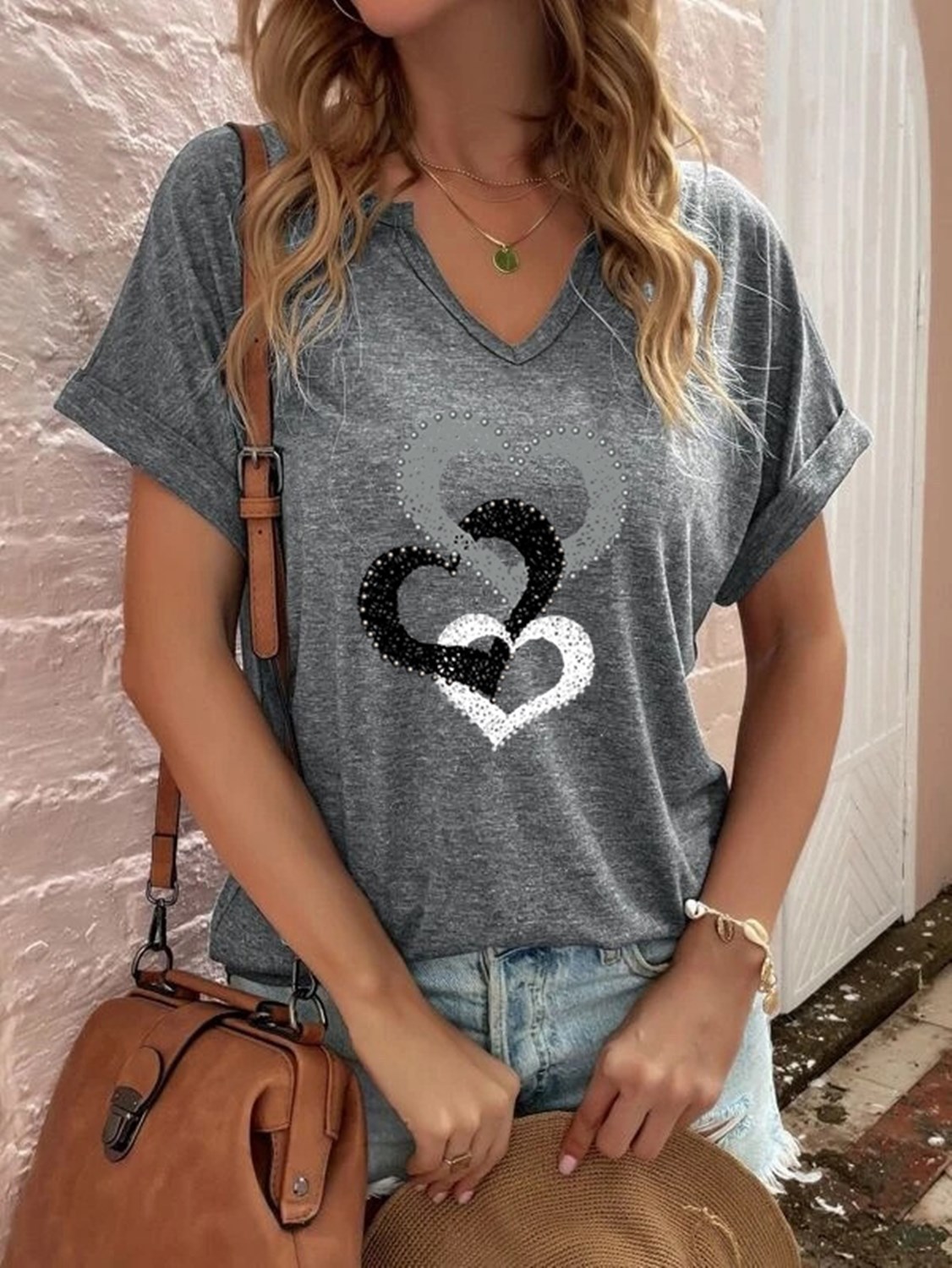 Women's T-shirt Love Print 3