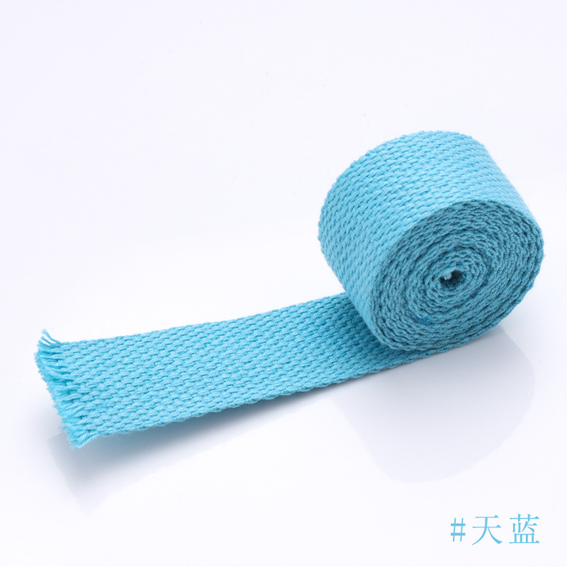 スポット卸売カラフルな無地ポリエステルウェビングベルトキャンバスバッグ荷物ショルダーストラップバンドル梱包ベルトアクセサリー