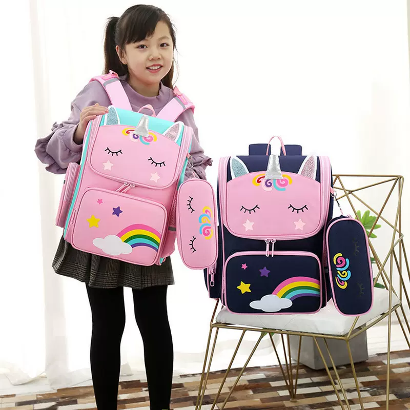 拉杆书包小学生拉捍箱女孩可爱可背可拉女童三至六年级拖的手拉式