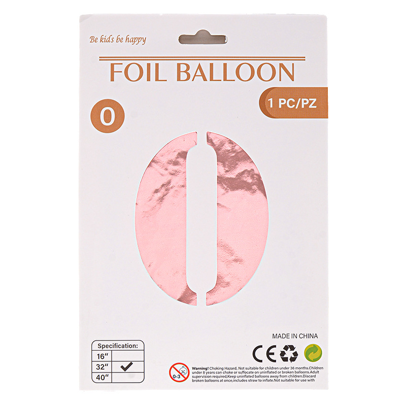 32 pulgadas Tarjeta de papel digital OPP globo de embalaje independiente fiesta de cumpleaños ambiente decorativo globo