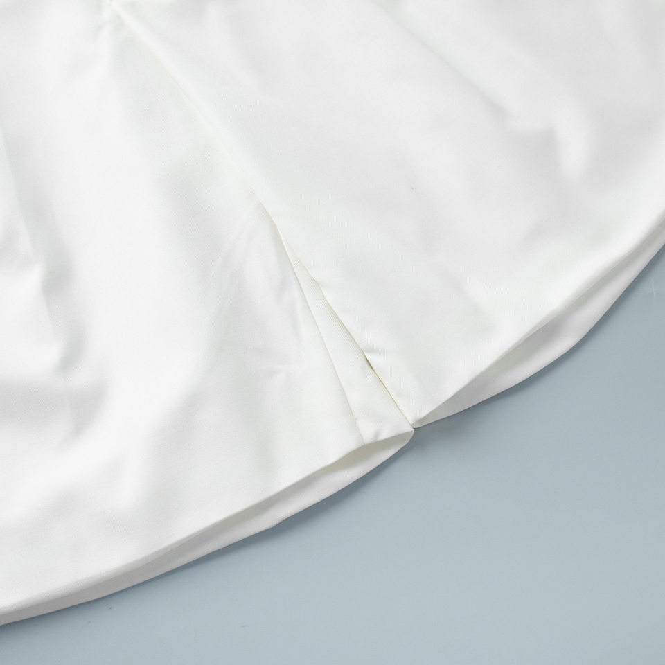 Bộ vest nữ áo gile cổ V cài khuy một hàng kèm quần short ống thẳng — Màu trắng, Màu xám, Màu đen (thêm mới) chi tiết 34