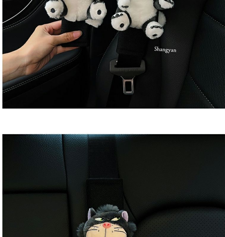 Lucifer Seat Belt Shoulder Patch Cute Girl Car Decoration Anti-Neck Protective Cover Car Decoration Mai Door Small Doll