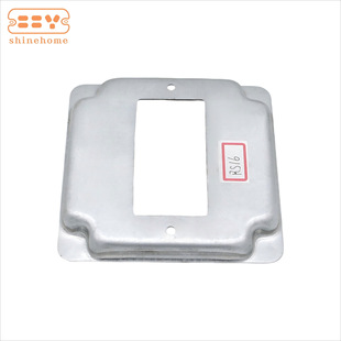 Galvanized Steel American Standard 4inch Square Prefabricated Cover for Installation of One 20A Gauge Grade Gfci Plug