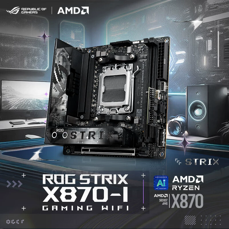 Материнская плата ROG Strix X870-I Gaming WiFi, поддержка процессоров
