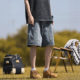 Rivet Cutting Tooling Denim Shorts Men's Summer Thin Trendy Brand Pants Loose American Men's Five-point Pants