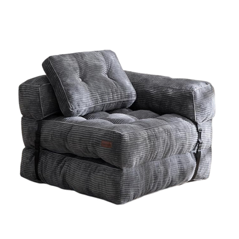 Sillón convertible plegable de Amazon transfronterizo con respaldo de almohada, sofá de compresión al vacío, espuma elástica de algodón roto