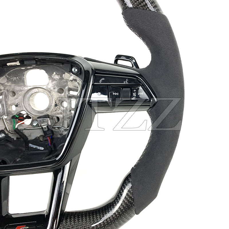 Suitable for Audi A4 Q5 Q7 A3 Q3 A7 C8 modified new sports carbon fiber steering wheel