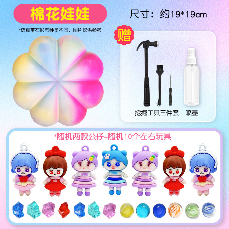 【면인형】+발굴 도구 4종 세트